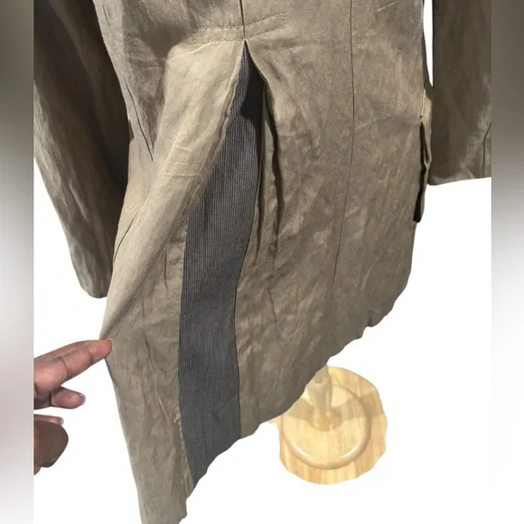 Cabi Tan Long Dress Over Coat/Blazer -Size XL - Picture 5 of 9